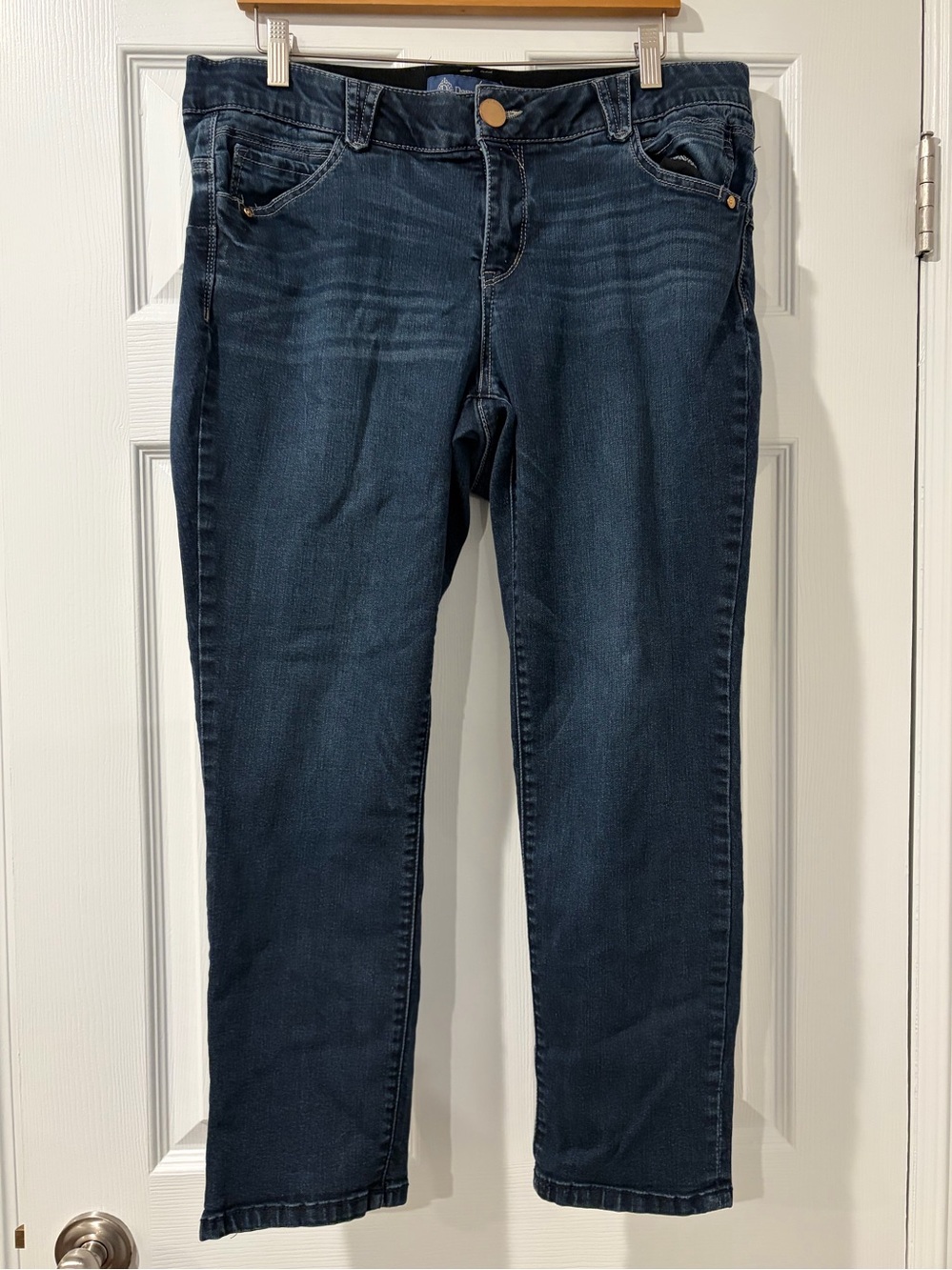 Democracy Dark Blue Straight Leg Jeans